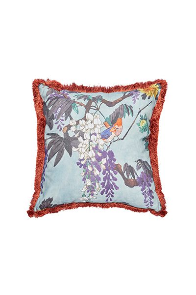 ROBIN CUSHION WITH PASSEMENTERIE