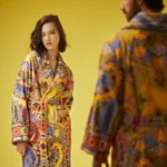 Almeria shawl collar bathrobe