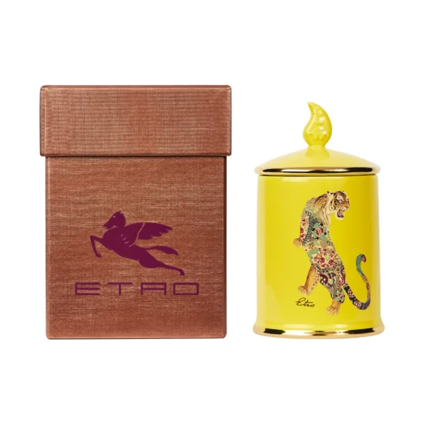Candles In Ceramic Jar - Amber - Image 4