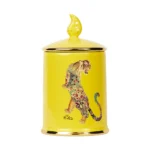Candles In Ceramic Jar - Amber - Thumbnail Image 1