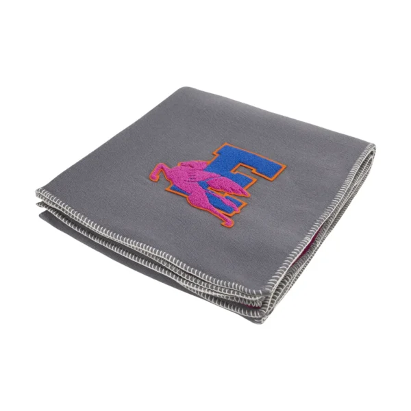 Catarroja Gray Embroidered Throw - Image 3