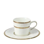 OPERA WHITE ESPRESSO CUP & SAUCER