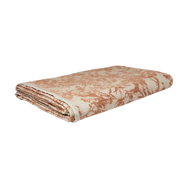 Peach Embroidered Bedspread - Image 3