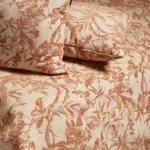 Peach Embroidered Bedspread - Thumbnail Image 1