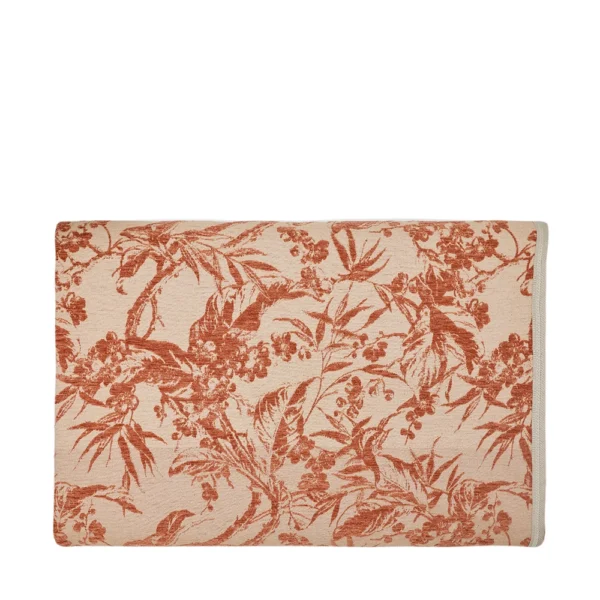 Peach Embroidered Bedspread - Image 2