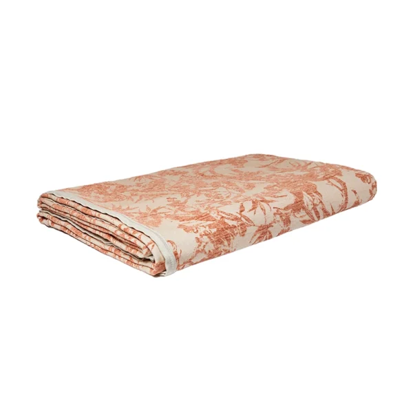 Peach Embroidered Bedspread - Image 3