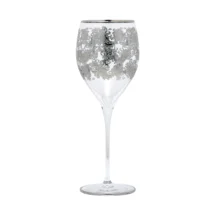 ETRO HOME Syrah cut crystal water goblets with an engraved geometric pattern
