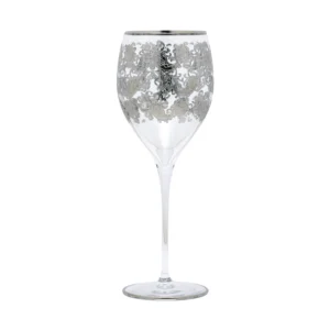 ETRO HOME Syrah cut crystal water goblets with an engraved geometric pattern