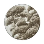 White Garden Charger Plate