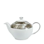 White Garden Teapot
