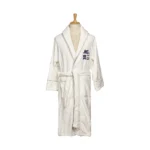 Orgivia Embroidred Sawl Collar Bathrobe