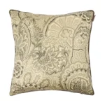 Bloom Printed Embroidered Cushion W/Cord