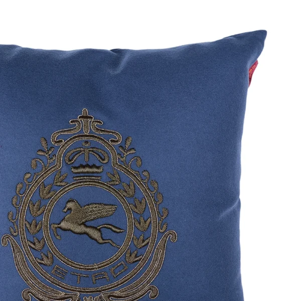 Crest Embroidered Cushion - Image 3