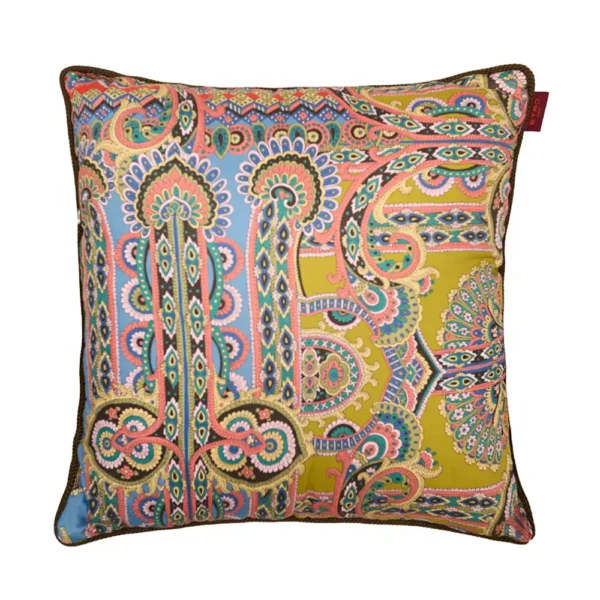 Cotton Chain Embroidered Cushion - Image 3