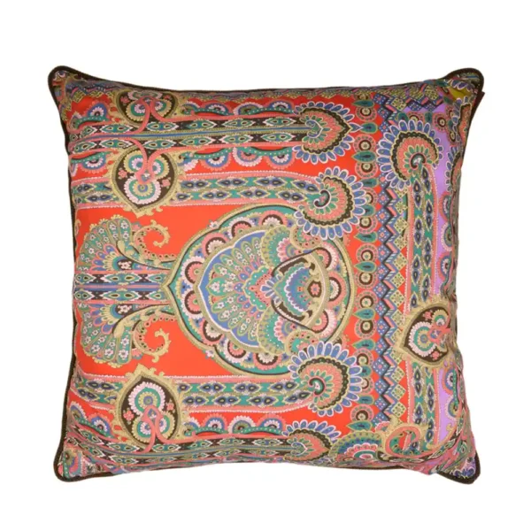 Cotton Chain Embroidered Cushion - Image 2
