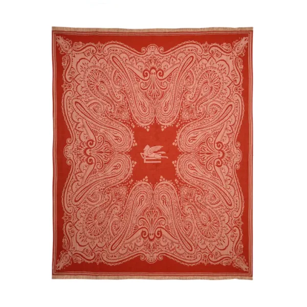 Wool Alocasia Fringed Throw - Image 3