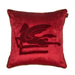 New Pegaso Embroidered Cushion W/Piping
