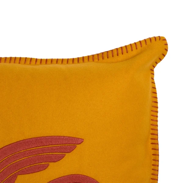 Ribot Wool Embroidered Cushion - Image 2