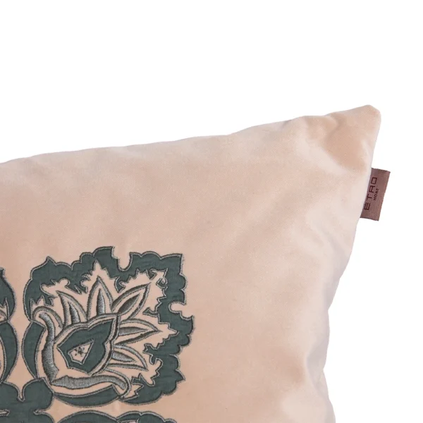 Velvet Loto Embroidered Cushion - Image 2