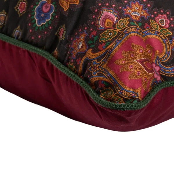 Zahir Printed Cushion W/Embroidery + Cord - Image 4