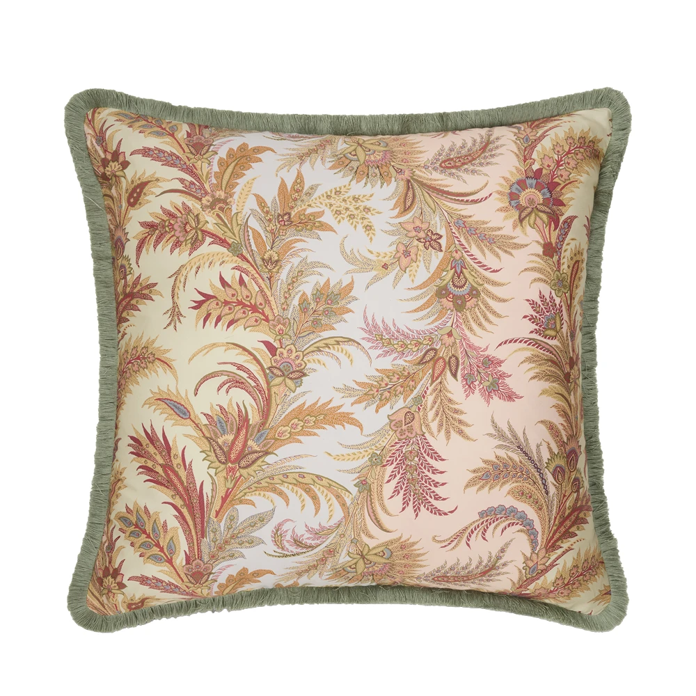Caladium Cushion W/Passementerie - Image 1