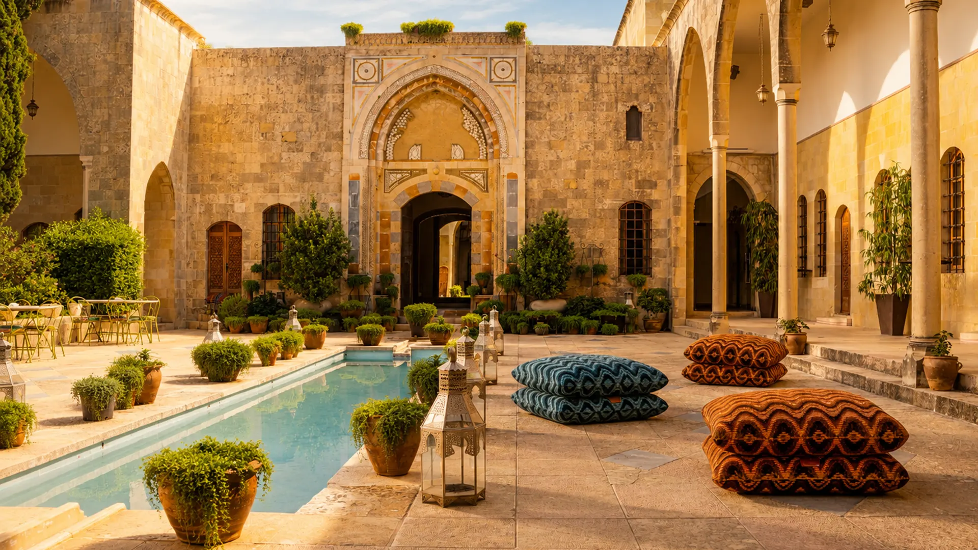 ETRO HOME luxury furniture at Beit El Din Palace Lebanon